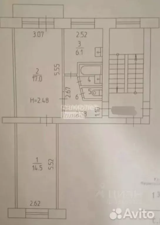 2-к кв. Пермский край, Пермь Пихтовая ул., 40А (45.1 м) - Фото 2