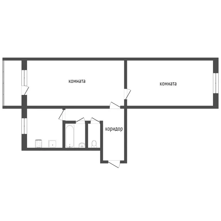 2-комнатная квартира: Тобольск, 8-й микрорайон, 25 (44.3 м) - Фото 0