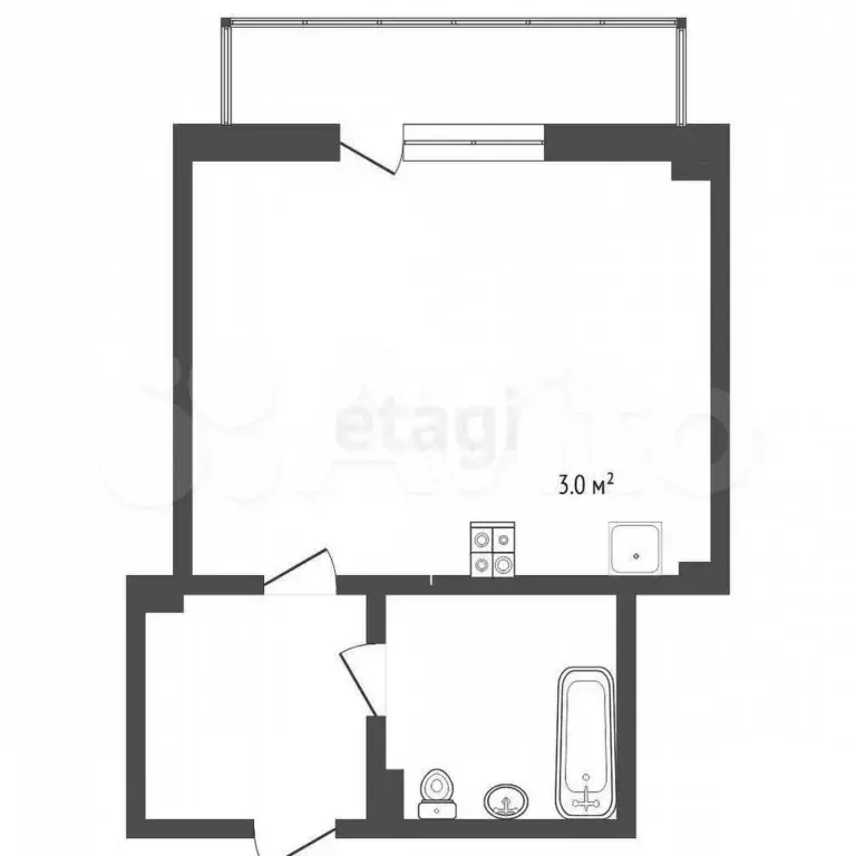 Квартира-студия, 26,7 м, 9/18 эт. - Фото 0