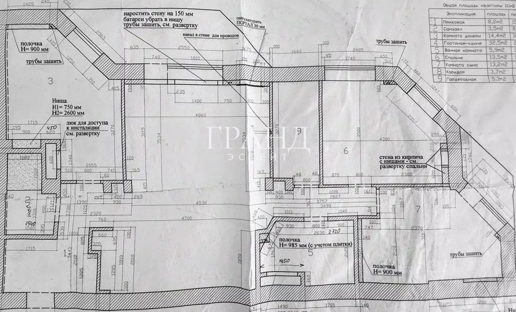 3-к кв. Москва Пестовский пер., 5 (103.0 м) - Фото 2