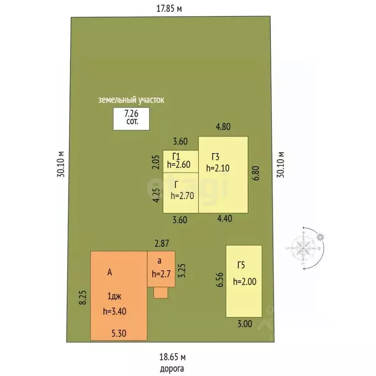 Участок в Воронежская область, Борисоглебск Юбилейная ул., 140 (7.3 ... - Фото 2
