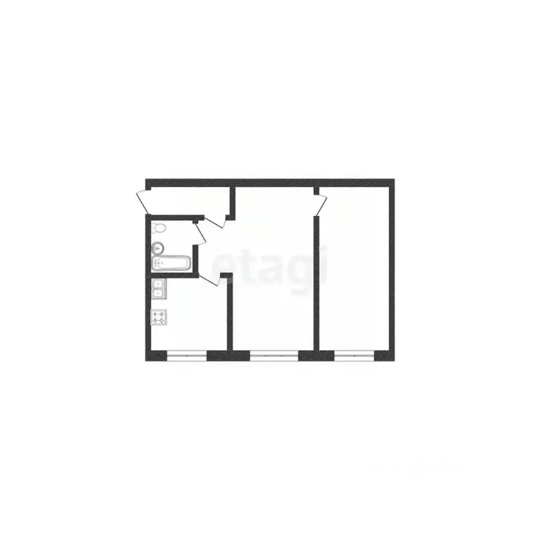 2-к кв. Иркутская область, Иркутск Советская ул., 67 (44.7 м) - Фото 1