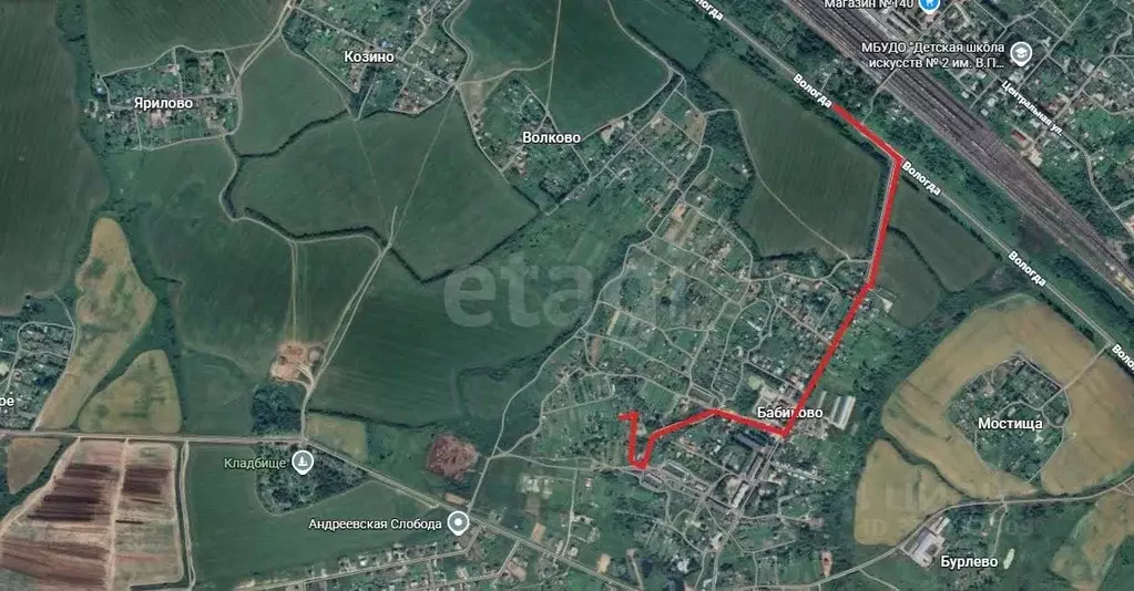 Участок в Вологодская область, пос. Харачево  (6.71 сот.) - Фото 2