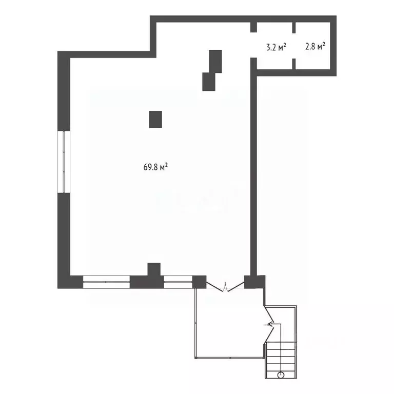 Торговая площадь в Красноярский край, Красноярск наб. Ярыгинская, 9А ... - Фото 2