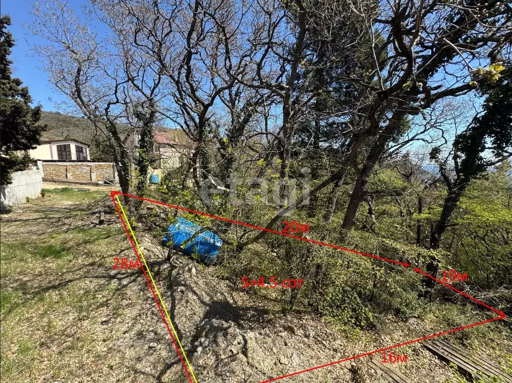 Участок в Крым, Ялта муниципальный округ, Голубой Залив пгт ул. Шайна ... - Фото 2