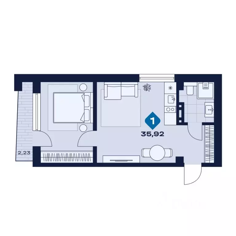 2-к кв. Свердловская область, Сысерть апарт-отель Панорама тер.,  ... - Фото 1