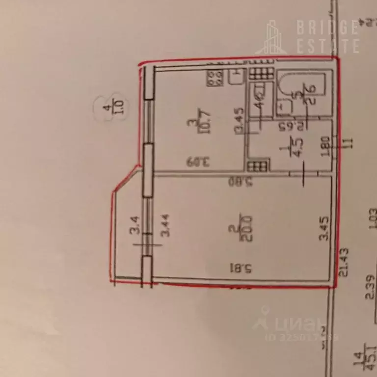1-к кв. Санкт-Петербург Долгоозерная ул., 41к2 (38.8 м) - Фото 0
