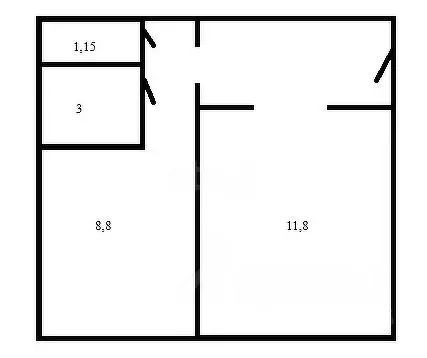 1-к кв. Калининградская область, Калининград Чкаловск мкр, ул. ... - Фото 2