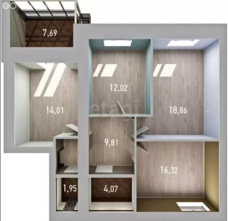 3-комнатная квартира: Казань, улица Азата Аббасова, 11 (81.3 м) - Фото 1