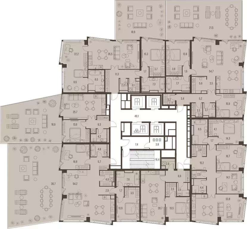 2-комнатная квартира: Москва, Летниковская улица, 11к1 (68.4 м) - Фото 1