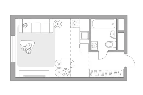 Квартира-студия: Мытищи, Тенистый бульвар, 9 (28.17 м) - Фото 0