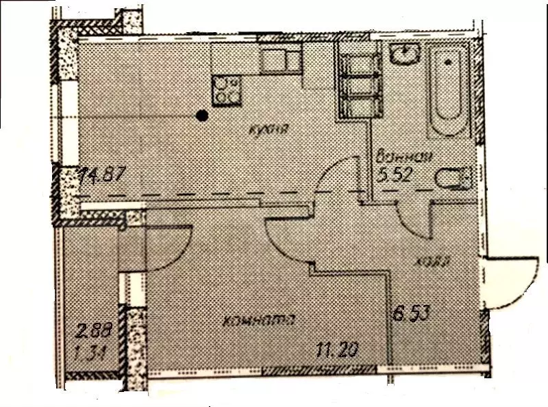 1-к. квартира, 38,2 м, 20/26 эт. - Фото 0