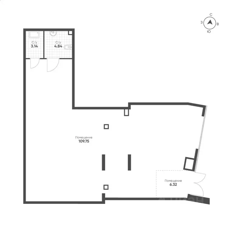 Помещение свободного назначения в Татарстан, Казань ул. Гаврилова, 7к1 ... - Фото 1