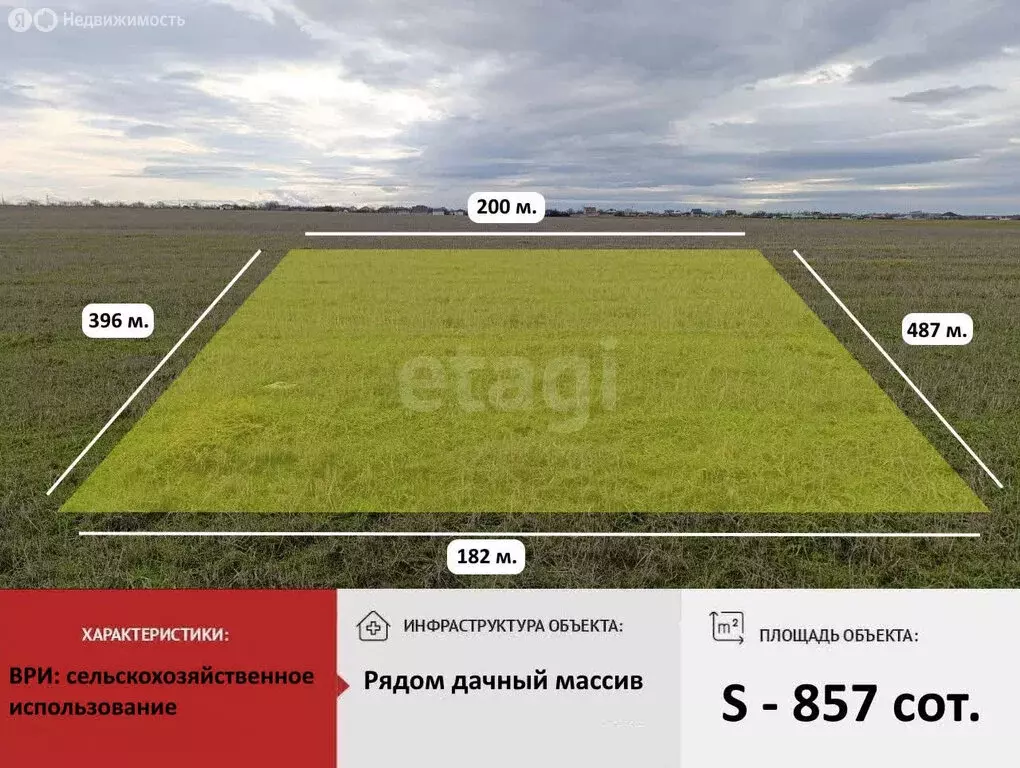 Участок в Симферопольский район, село Перово (857.13 м) - Фото 1