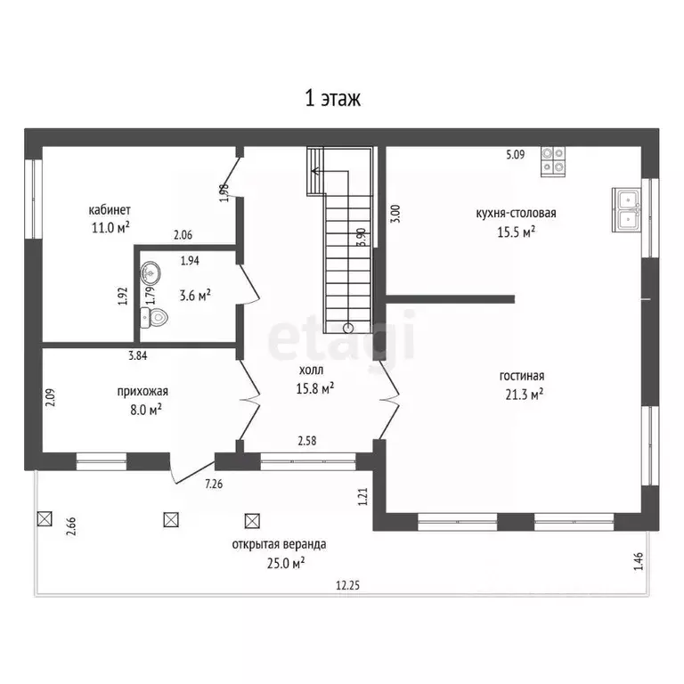 Дом в Саха (Якутия), Якутск ул. Лобановка, 51к3 (150 м) - Фото 1