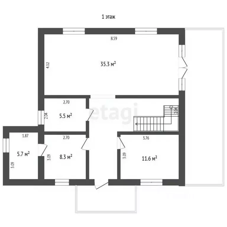 Дом в Вологодская область, Череповец пос. Кабачино,  (171 м) - Фото 2