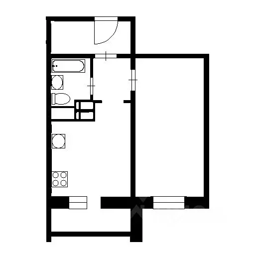 1-к кв. Санкт-Петербург Пулковское ш., 38к7 (42.0 м) - Фото 1