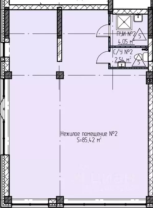 Офис в Татарстан, Нижнекамск ул. Баки Урманче, 12 (85 м) - Фото 1