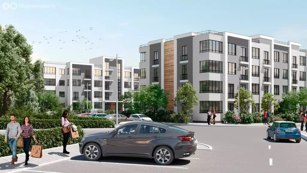 1-комнатная квартира: Мирное, улица Славы, 51к1 (44.39 м) - Фото 1