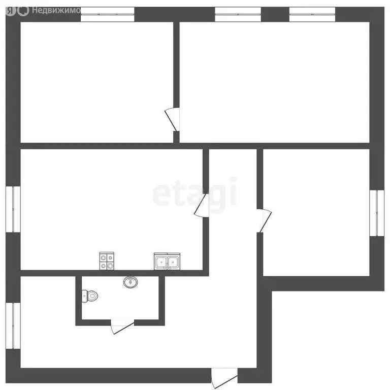 Дом в Исетское, улица Ленина (56.9 м) - Фото 1