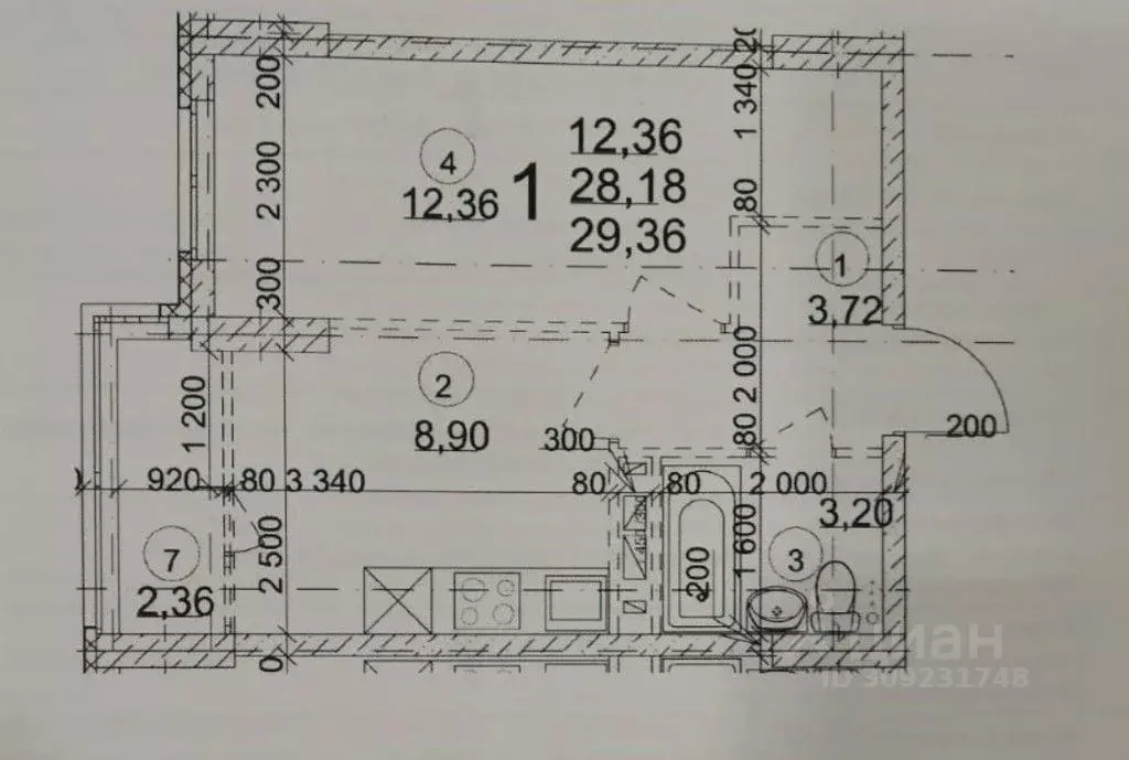 1-к кв. Волгоградская область, Волгоград 218-й мкр,  (29.36 м) - Фото 1