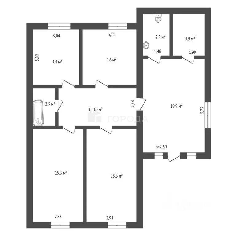 Дом в Кемеровская область, Прокопьевск Молодежная ул. (89 м) - Фото 2