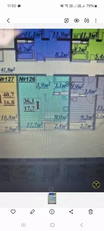 Квартира, 1 комната, 36.1 м - Фото 1