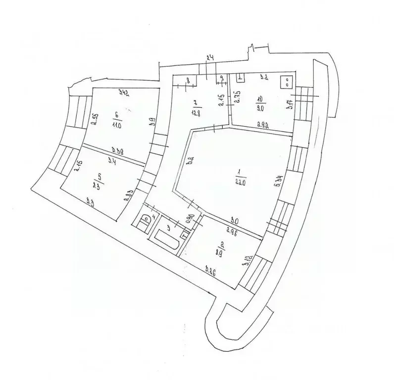 4-к кв. Томская область, Томск Студенческая ул., 15 (76.6 м) - Фото 2