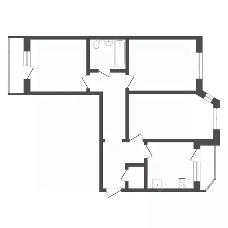 3-к кв. Тюменская область, Тюмень ул. Энергетиков, 53к3 (96.5 м) - Фото 1