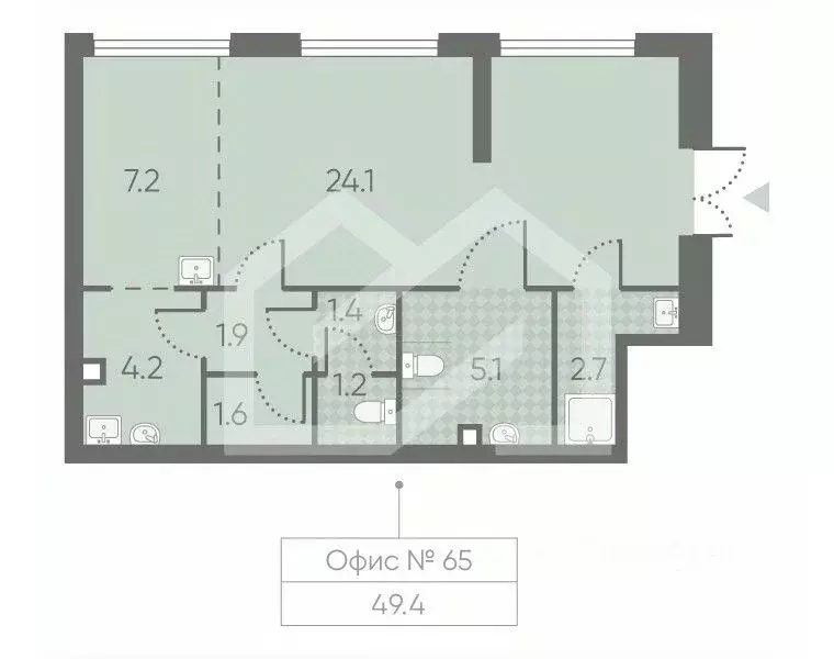 Помещение свободного назначения в Москва Производственная ул., 17 (49 ... - Фото 1