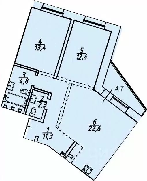 2-к кв. иркутская область, иркутский район, маркова рп, стрижи кв-л 15 . - Фото 0