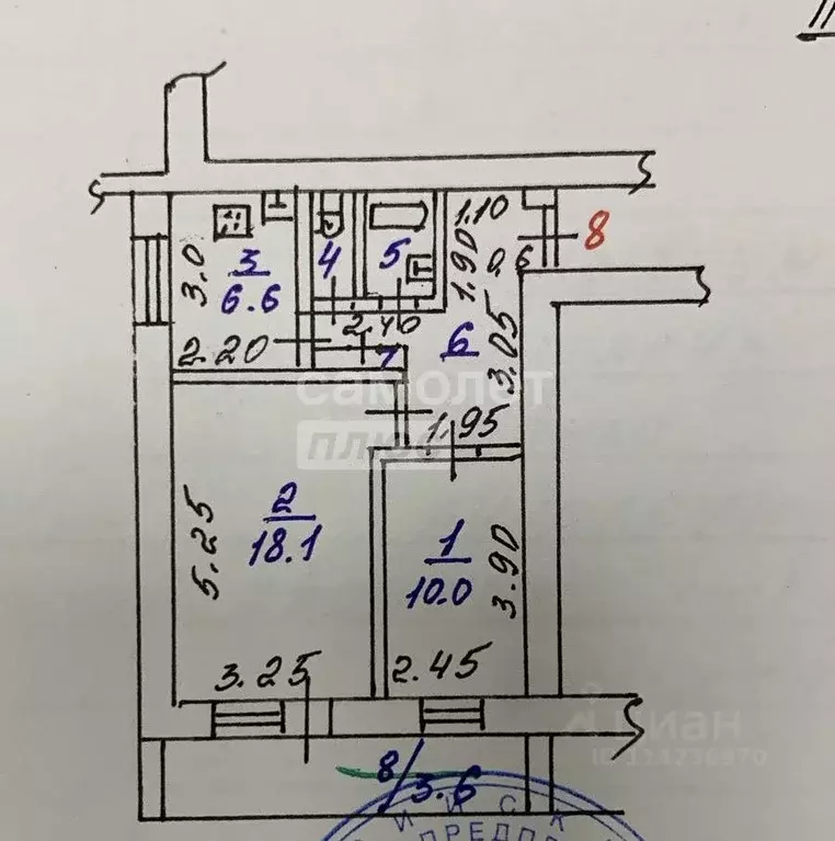 2-к кв. Калужская область, Обнинск просп. Маркса, 82 (48.0 м) - Фото 2