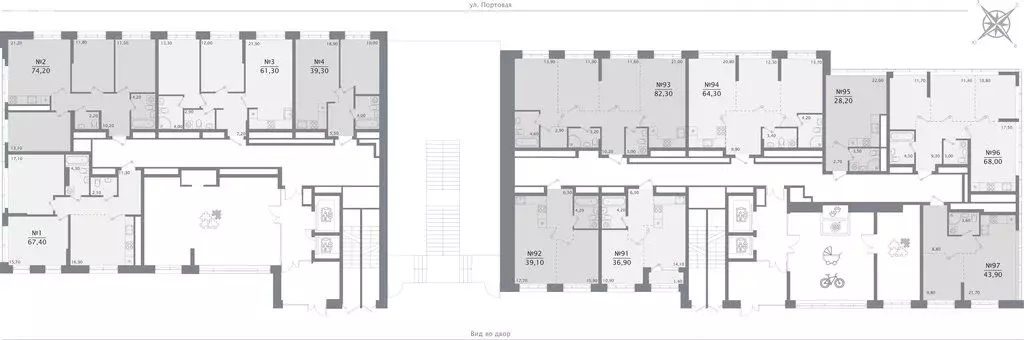 2-комнатная квартира: Казань, ЖК 1712 (64.3 м) - Фото 2