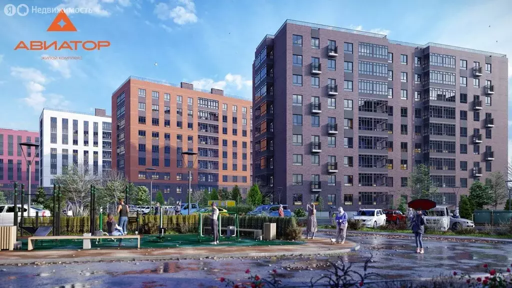 1-комнатная квартира: Аксай, ЖК Авиатор (37.49 м) - Фото 1