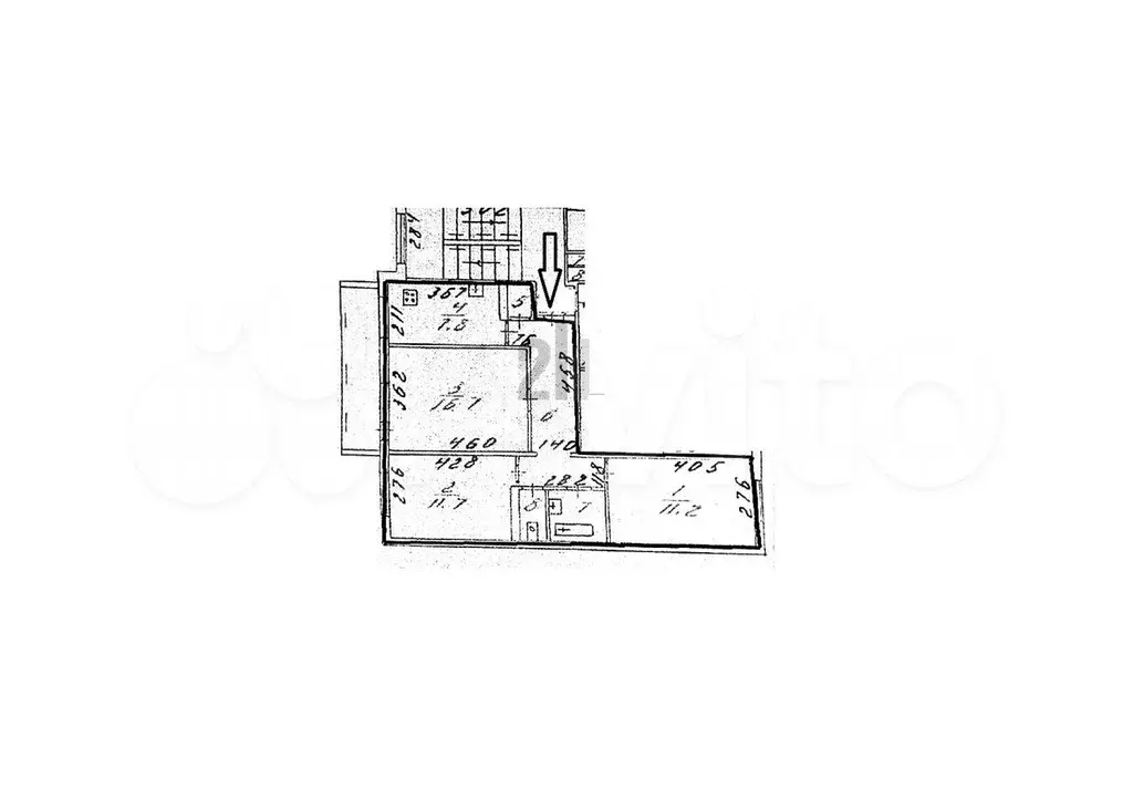 Доля в 3-к. квартире, 62,7 м, 7/9 эт. - Фото 0