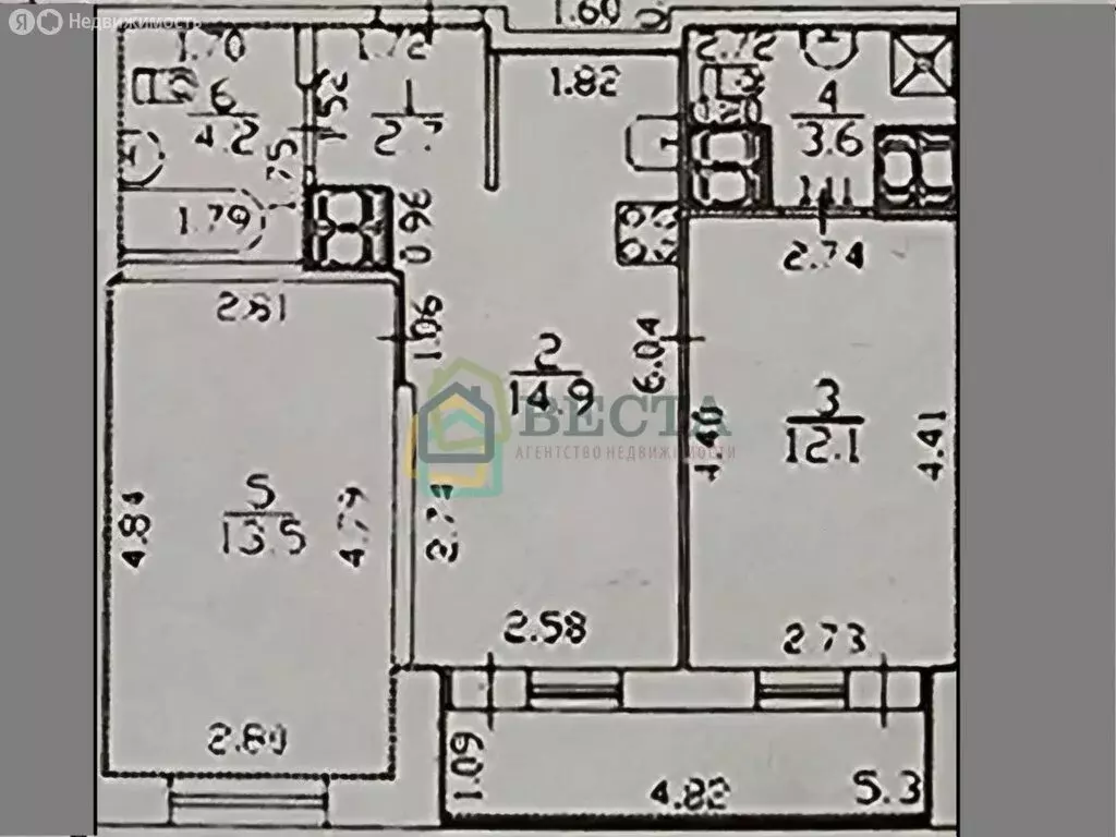 3-комнатная квартира: посёлок Парголово, улица Шишкина, 311 (51 м) - Фото 0