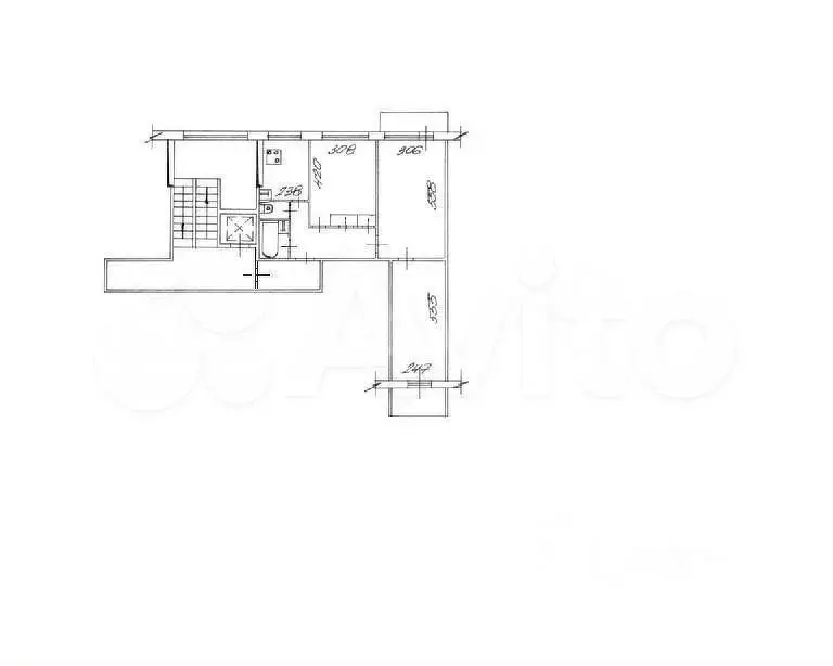 3-к. квартира, 64 м, 3/9 эт. - Фото 0