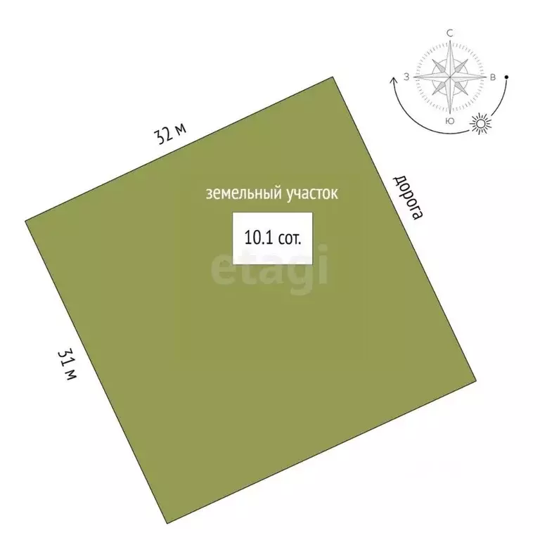 Участок в Тюменская область, Тюменский муниципальный округ, Онегин кп  ... - Фото 1