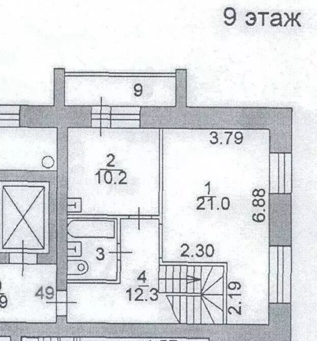 3-комнатная квартира: Ярославль, Северный жилой район, 1-й микрорайон, ... - Фото 2