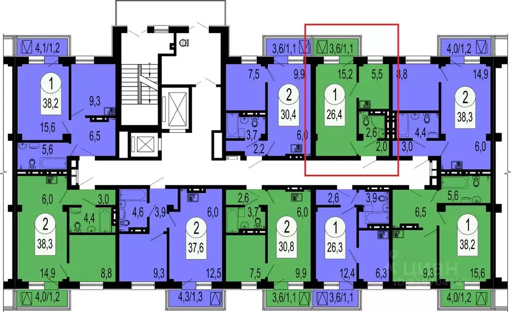 1-к кв. Красноярский край, Красноярск ул. Вильского, 24 (33.0 м) - Фото 2