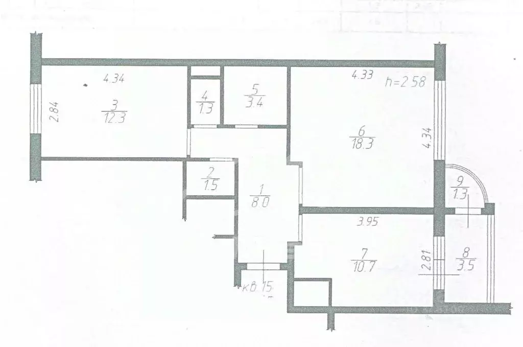 2-к кв. Москва, Москва, Московский г. ул. Бианки, 3 (56.0 м) - Фото 2