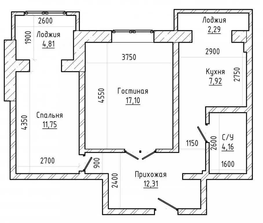 2-к кв. Кабардино-Балкария, Нальчик ул. Идарова (60.0 м) - Фото 2