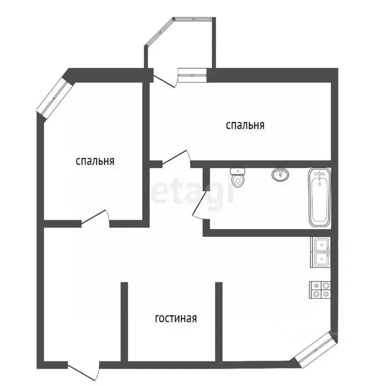 3-к кв. Тамбовская область, Тамбов ул. Чичерина, 9/2 (81.9 м) - Фото 1