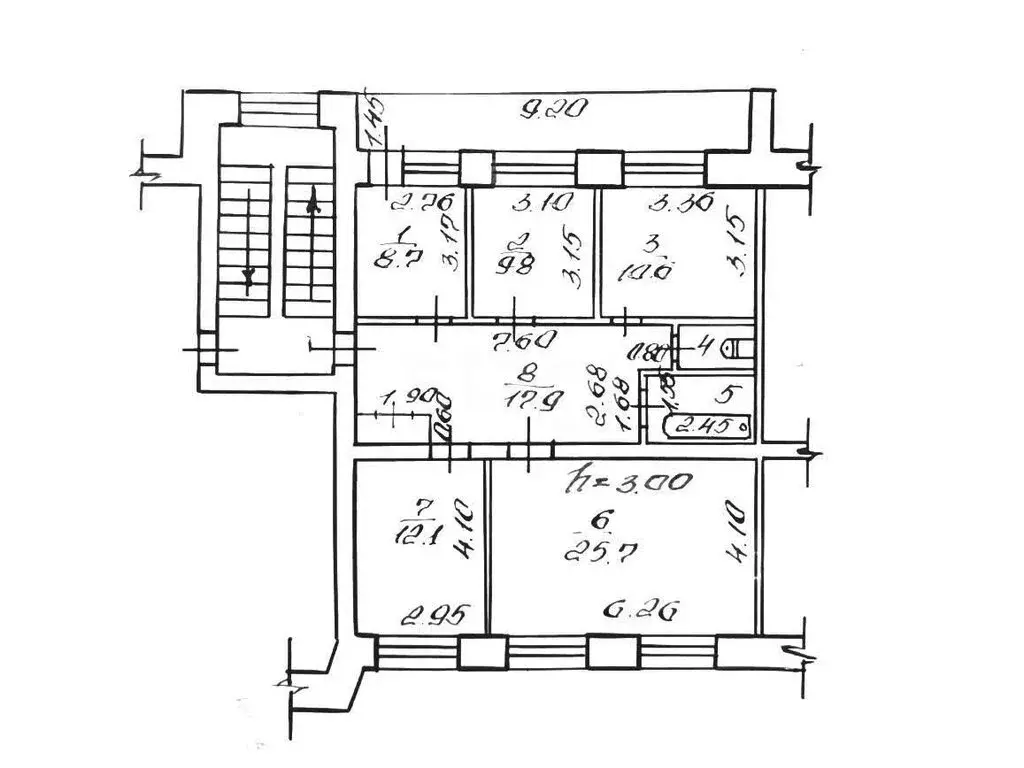 4-комнатная квартира: Абакан, улица Вяткина, 27 (91.4 м) - Фото 1