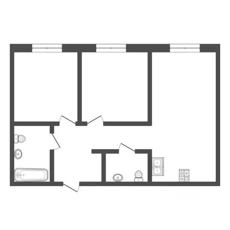2-к кв. Тюменская область, Тюмень ул. Алматинская, 4 (56.0 м) - Фото 1