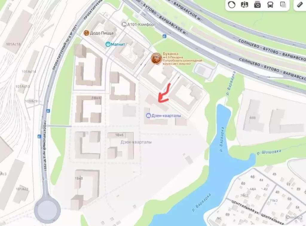 Помещение свободного назначения в Москва № 160 кв-л, 1Вк3 (83 м) - Фото 2