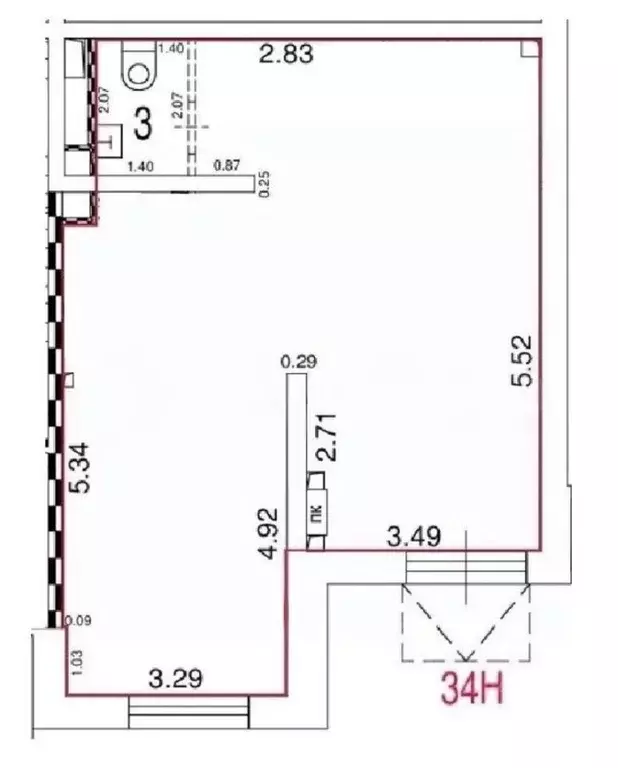 Торговая площадь в Москва Аминьевское ш., 4Дк1 (60 м) - Фото 1