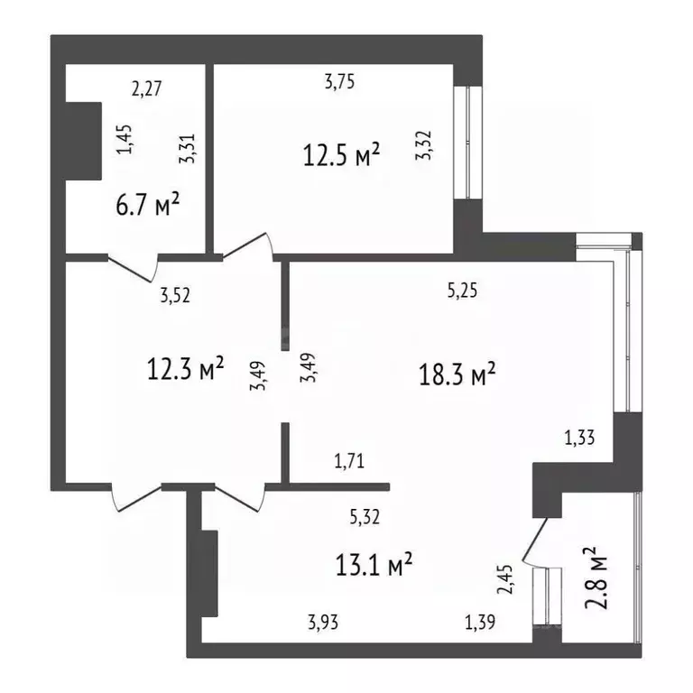2-к кв. Иркутская область, Иркутск ул. Карла Либкнехта, 116 (62.9 м) - Фото 1