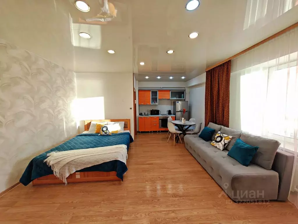 Студия Иркутская область, Иркутск Дальневосточная ул., 22/2 (40.0 м) - Фото 1