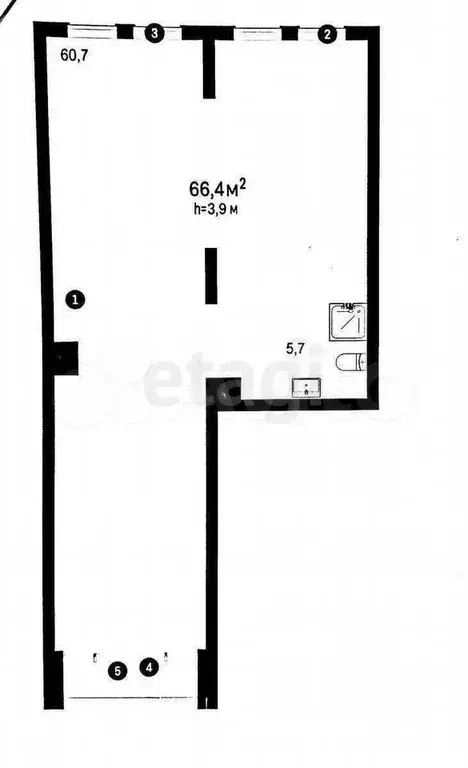 Продам помещение свободного назначения, 65.3 м - Фото 0